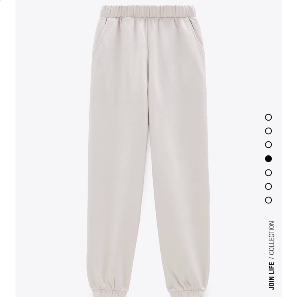 Zara Ivory Sweatpants